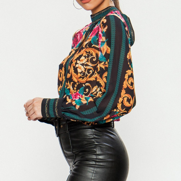 Jealous Tomato Floral Bodysuit Last 1 Size Small - Picture 5 of 5